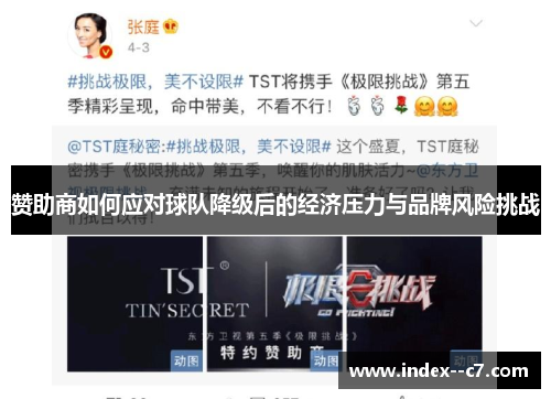 赞助商如何应对球队降级后的经济压力与品牌风险挑战