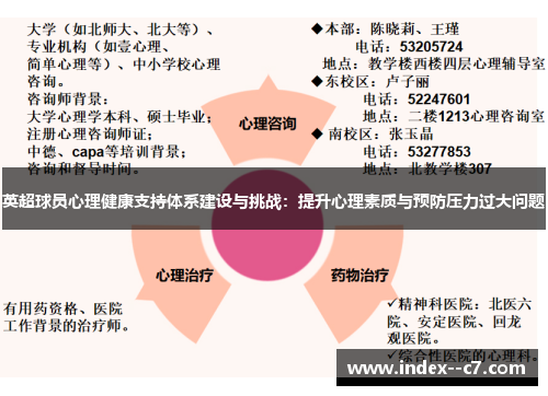 英超球员心理健康支持体系建设与挑战：提升心理素质与预防压力过大问题